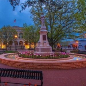 Bentonville, Arkansas street view water fountain